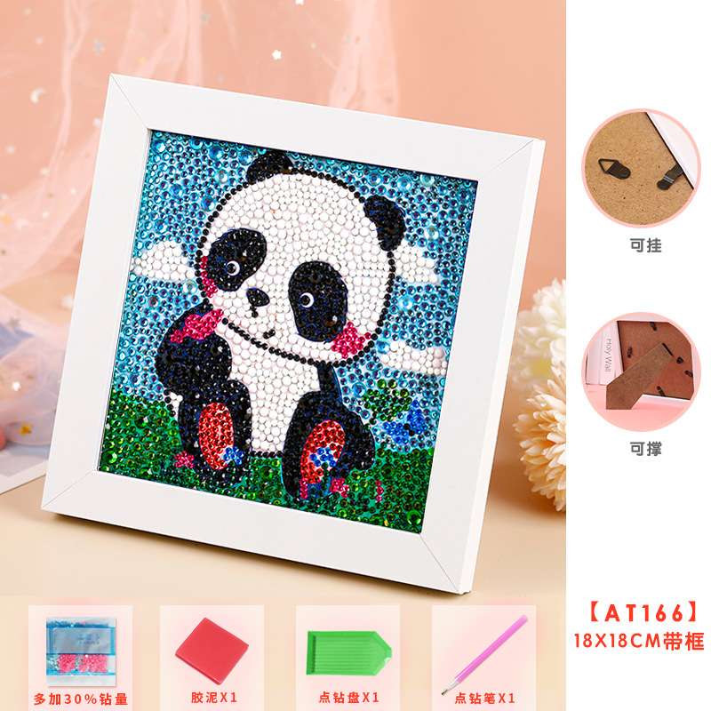Diamond Mosaic 15x15 cm with Panda Photo Frame