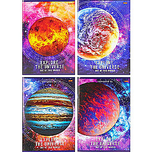 Notebook CHECKERED 96p. SPACE RESEARCH
