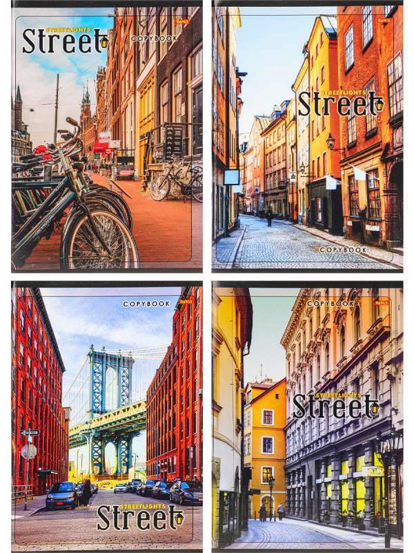Notebook GRID 96 sheets. STREETS OF MEGACITIES