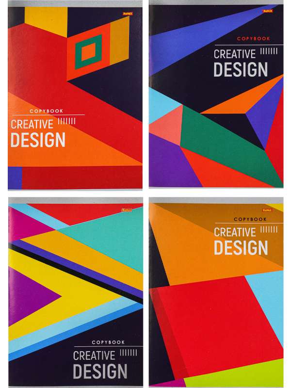 Notebook CHECKERED 96 sheets. COLORFUL GEOMETRY