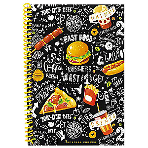 A5 Notebook, 80 sheets. JUICY FOOD