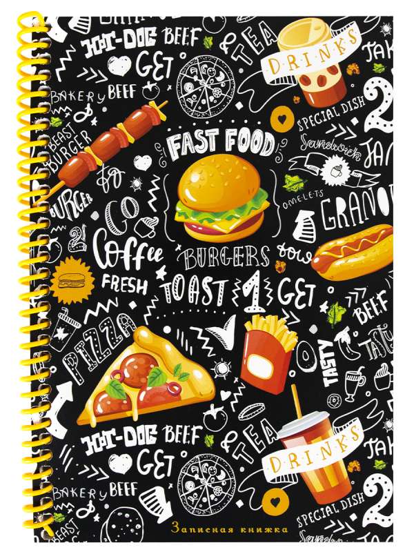 A5 Notebook, 80 sheets. JUICY FOOD