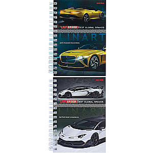 A6 Notepad, 120 sheets. BEST CARS