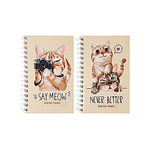 A6 Notebook, 120 pages. PHOTOGENIC CATS