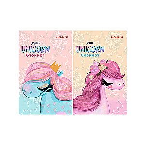 Notepad A7 48 sheets. WONDERFUL UNICORNS