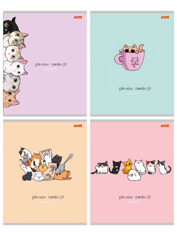 Notebook CHECKER 96s. CUTE KITTENS - 1 
