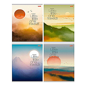 Notebook GRID 96 sheets. CAREFREE LANDSCAPES 