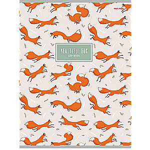 Notebook CHECK 48 sheets A4 RED FOXES
