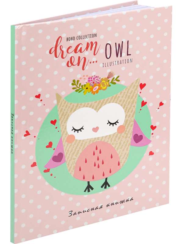 Notebook. A5 48 sheets, DREAMY OWL