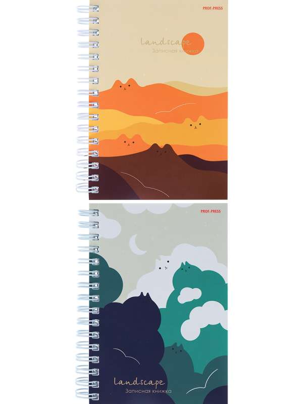 A6 Notebook, 120 sheets. WHIMSICAL LANDSCAPES