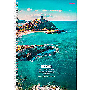 Notepad on Spiral A4 120 sheets. OCEAN'S SHORE