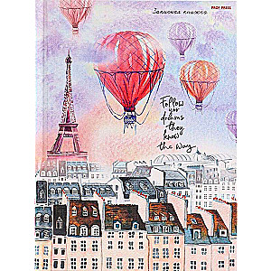 A5 Notebook 80 Sheets. BALLS OVER PARIS