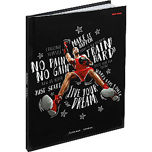 A5 Notebook 80 sheets, FIGHTER IN RED