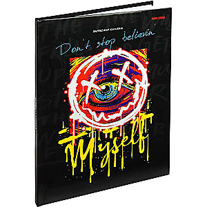 A5 Notebook 80 sheets, GRAFFITI ON BLACK