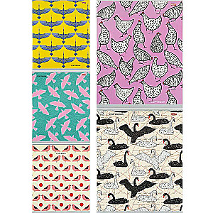 Notebook GRID 48 sheets. ORNAMENTS WITH BIRDS