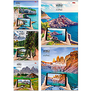 Notebook CHECKER 48 sheets. TRAVELING WITH A TABLET