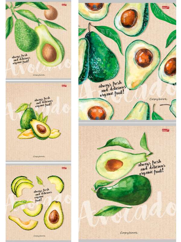 Notebook GRID 48 pages AVOCADO MANIA-1