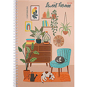Notebook CHECKER A4 96 sheets. HOME COMFORT