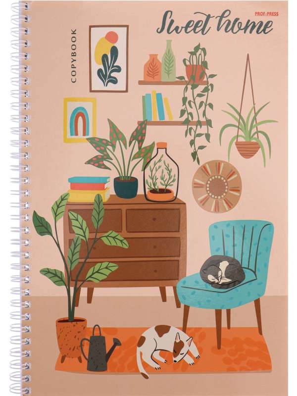 Notebook CHECKER A4 96 sheets. HOME COMFORT