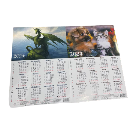 A4 Poster Calendar, 2024
