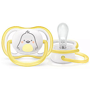 Philips Avent Ultra Air Deco pacifier, neutral white penguin, 0-6M 1 pc.