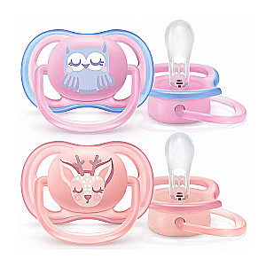 Philips Avent Ultra Air pacifier, 0-6M 2 pcs., for girls