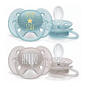 Philips Avent pacifier Ultra soft DECO, 6-18M 2 pcs., for boys