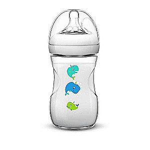 Philips Avent Natural Whale Feeding Bottle 260 ml, 1M+