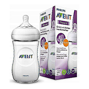 Philips Avent Natural bottle 260 ml, slow flow nipple, 1m+