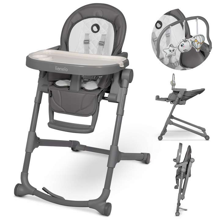 High Chair Lionelo Cora Plus 2in2 GREY
