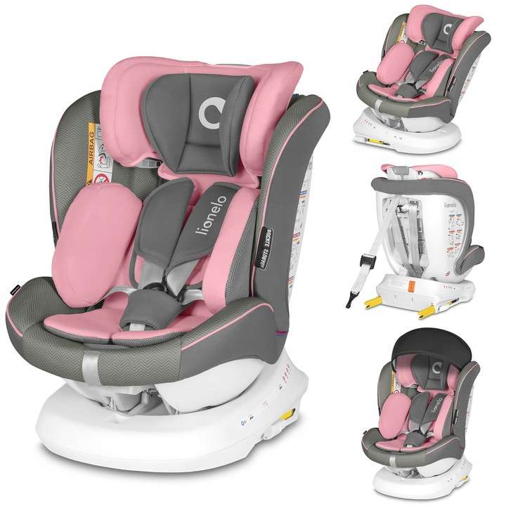 Car Seat Lionelo Bastiaan One, pink, 0 - 36 kg