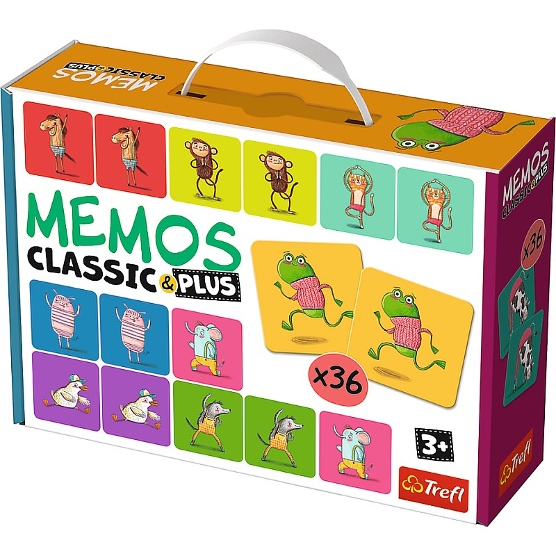 Brettspiel - Memo Classic Plus. Geräusche und Bewegungen