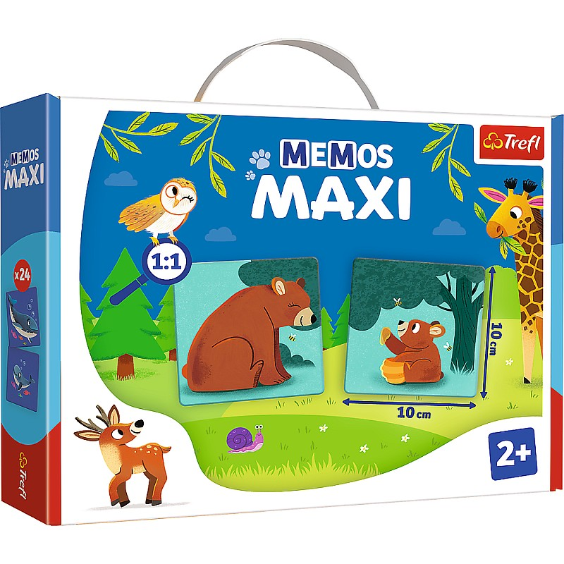 Brettspiel - Memos maxi. Tiere