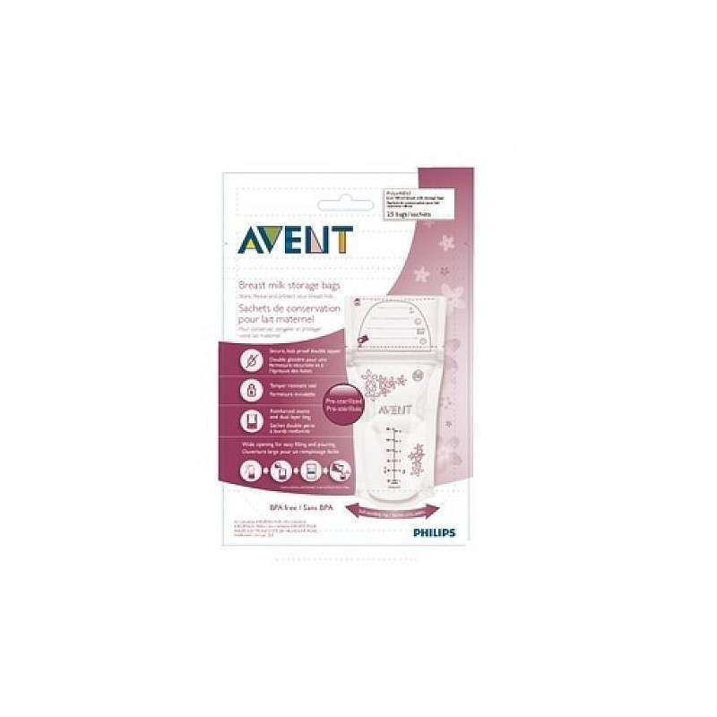 Philips Avent breast milk storage bags 180ml/25 pcs.