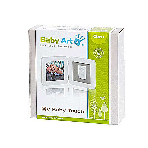 Baby Art Double 1P Essentials set for making baby footprints/hands, white