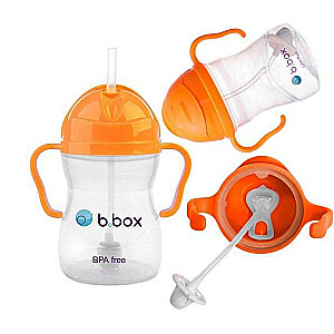 B.BOX drinking cup with straw, 240 ml.