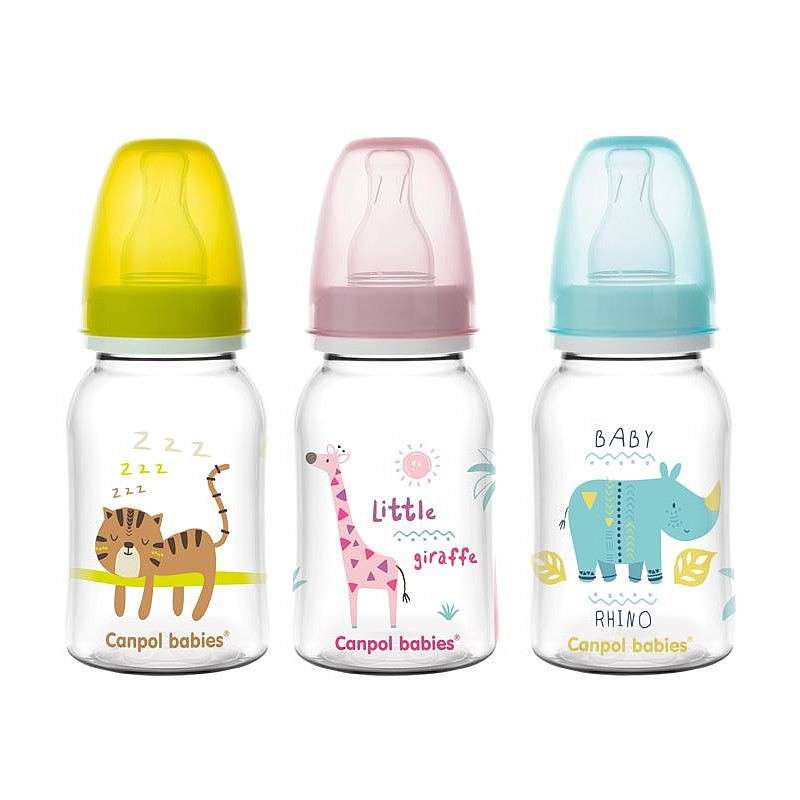 CANPOL BABIES bottle 120ml with silicone nipple 0m+