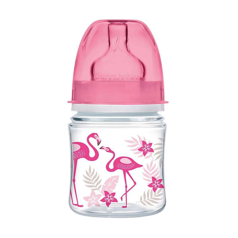 CANPOL BABIES EasyStart Bottle with Wide Neck Jungle, 120 ml, 35/226