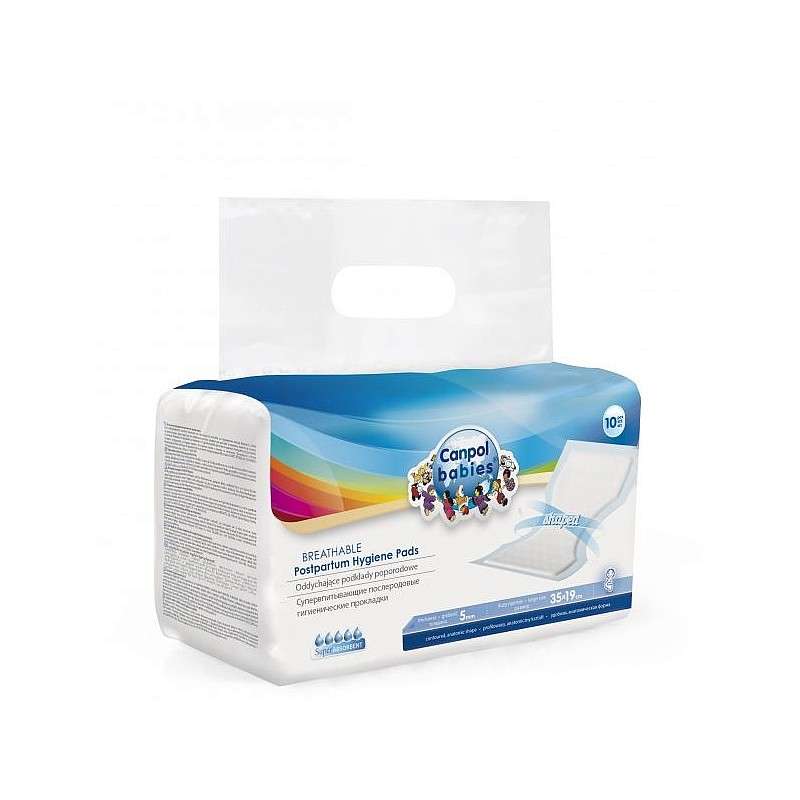 CANPOL BABIES postpartum hygiene pads super absorbent 10 pcs.