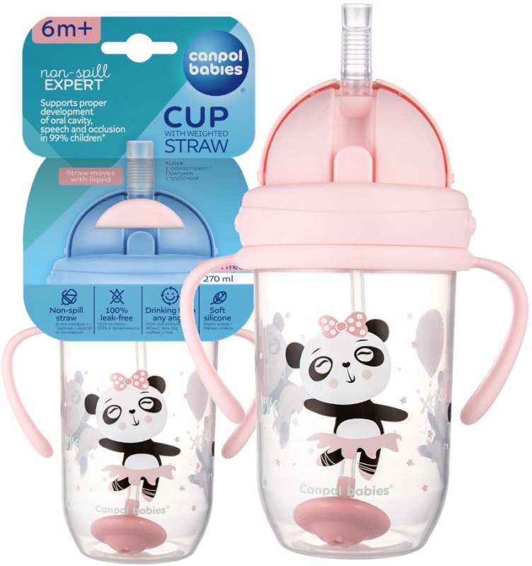 CANPOL BABIES training cup EXOTIC ANIMALS, 6m+, 270ml
