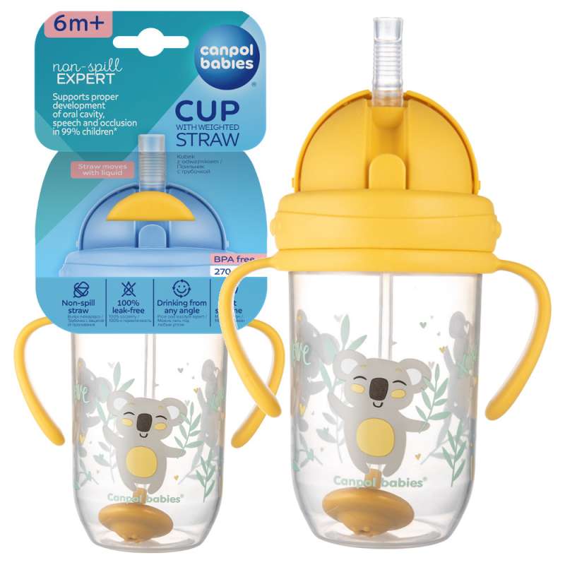 CANPOL BABIES training mug EXOTIC ANIMALS, 6m+, 270ml