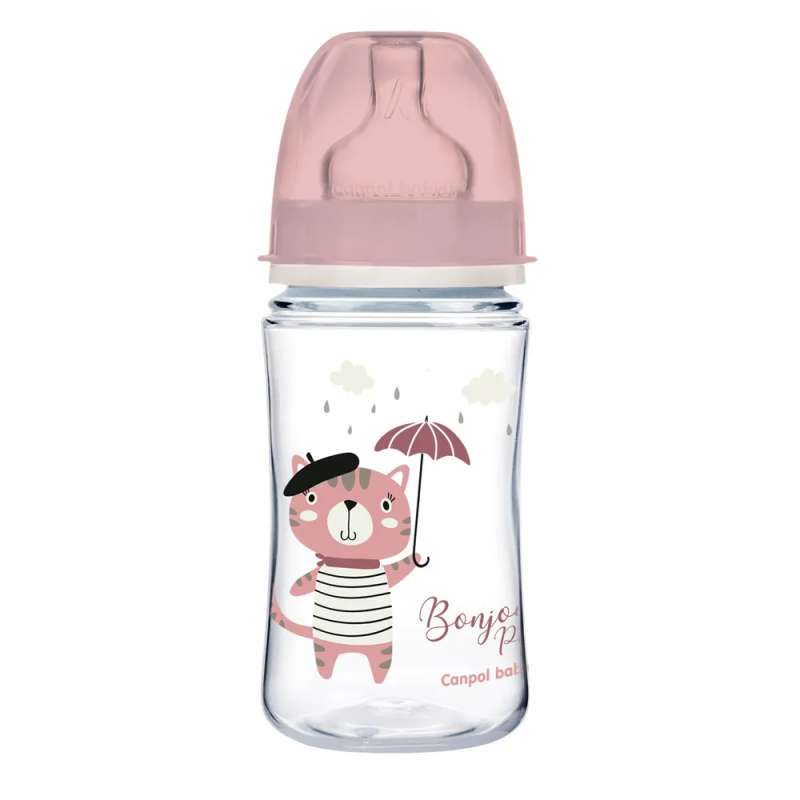 CANPOL BABIES anti-colic bottle with wide neck 240ml Easy StartBONJOUR PARIS