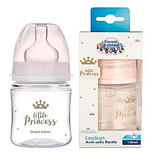 CANPOL BABIES anti-colic bottle with wide neck 120ml PP EasyStart ROYAL BABY