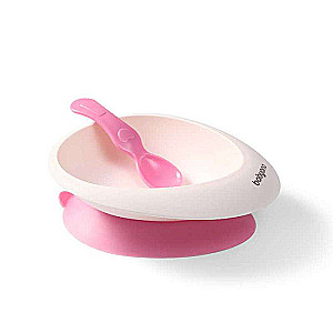BABYONO Plate with Spoon and Suction Cup 230ml 6m+