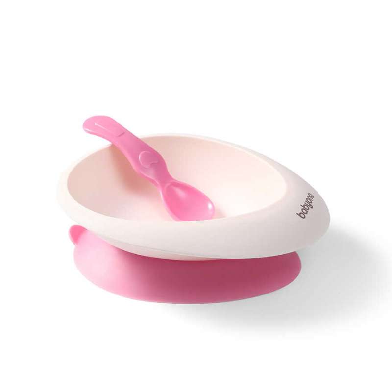 BABYONO Plate with Spoon and Suction Cup 230ml 6m+