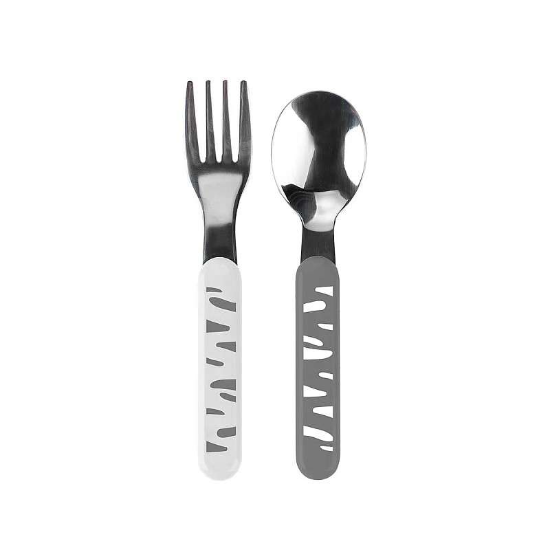 BABYONO stainless steel fork and spoon