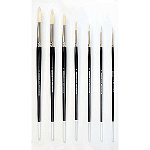 Bristle Brush 7 RENESANS Round White