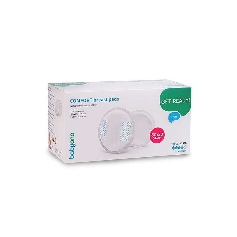 BABYONO COMFORT Breast Pads 50+20pcs.