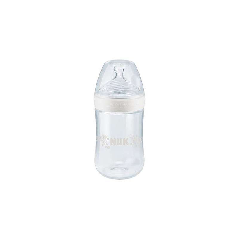 NUK Nature Sense polypropylene bottle with temperature indicator 260ml with silicone nipple size M