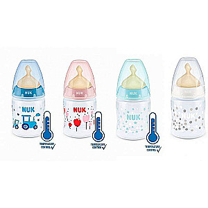NUK First Choice PP bottle with temperature indicator 150ml with latex nipple 0-6m